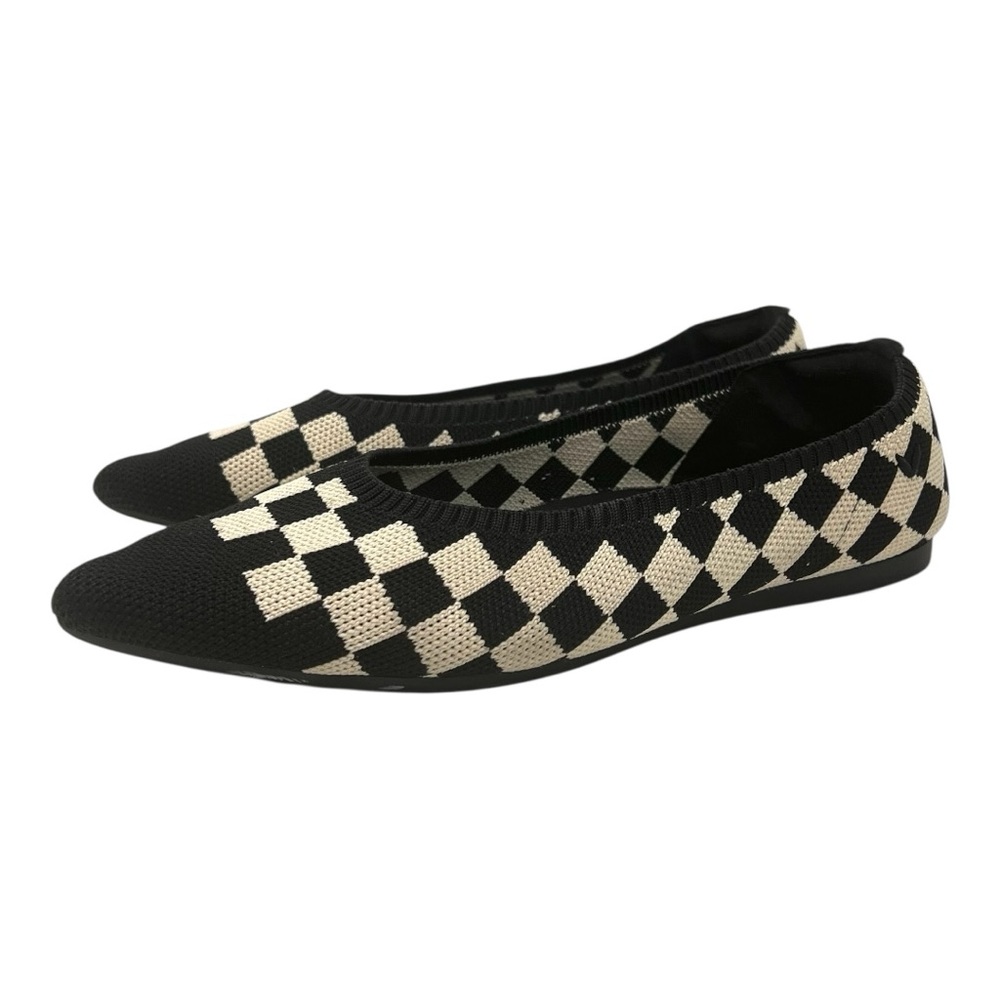 Vivaia Aria Walker Checker Point Toe Comfort Slip On Loafer Flats Women’s 37 - Picture 4 of 16